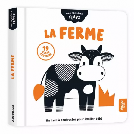 Livre à contrastes La Ferme AUZOU Ikaipaka jeux & jouets Royan