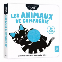 Livre à contrastes Les animaux de compagnie  Ikaipaka jeux &