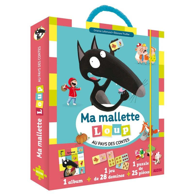 Ma mallette Loup au Pays des Contes AUZOU Ikaipaka jeux &
