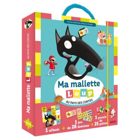 Ma mallette Loup au Pays des Contes AUZOU Ikaipaka jeux &