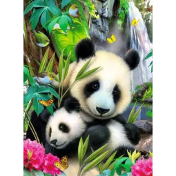Puzzle 300p XXL Charmants Pandas Ravensburger Ikaipaka jeux &
