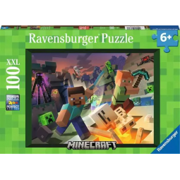 Puzzle 100p XXL Minecraft Ravensburger Ikaipaka jeux & jouets