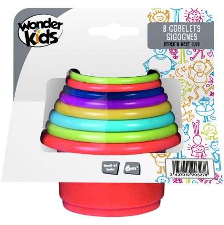 Pots empilables par 8  Ikaipaka jeux & jouets Royan