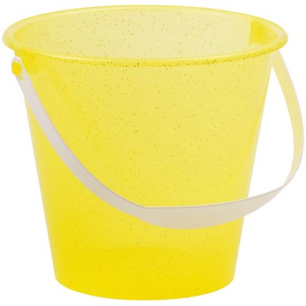 Seau de plage vide Pailleté Diametre 17cm  Ikaipaka jeux &