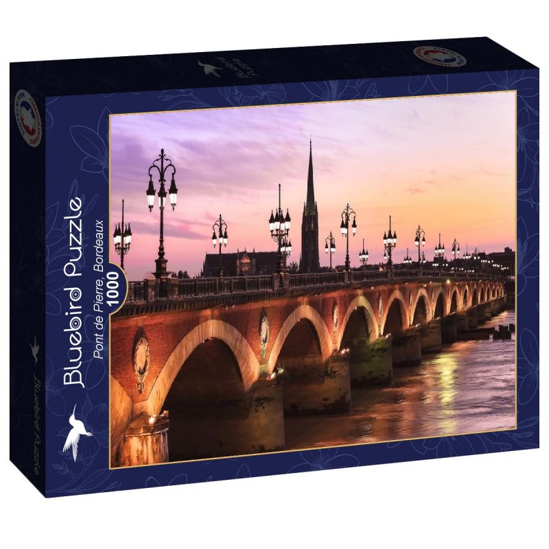 Puzzle 1000p Pont de Pierre, Bordeaux  Ikaipaka jeux & jouets