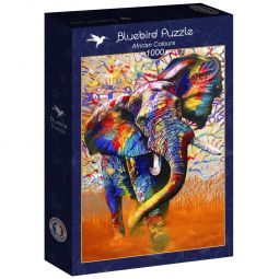 Puzzle 1000p Couleurs africaines  Ikaipaka jeux & jouets Royan