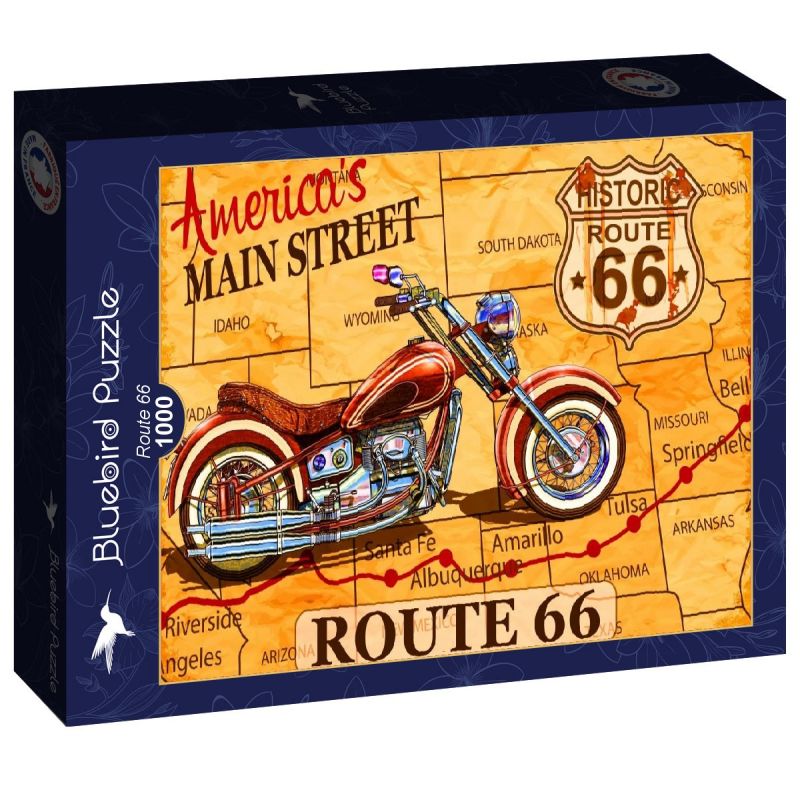 Puzzle 1000p Route 66 BlueBird Ikaipaka jeux & jouets Royan
