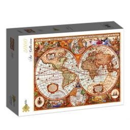 Puzzle 3000p Carte du Monde  Ikaipaka jeux & jouets Royan