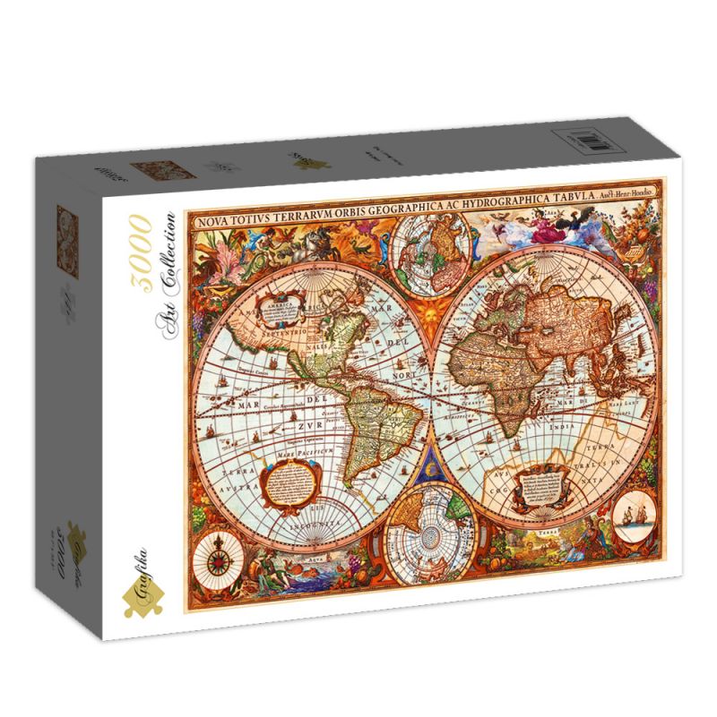 Puzzle 3000p Carte du Monde  Ikaipaka jeux & jouets Royan