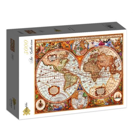 Puzzle 3000p Carte du Monde  Ikaipaka jeux & jouets Royan