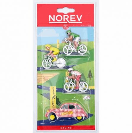 Cycliste + Véhicule 2CV publicitaire  Ikaipaka jeux & jouets