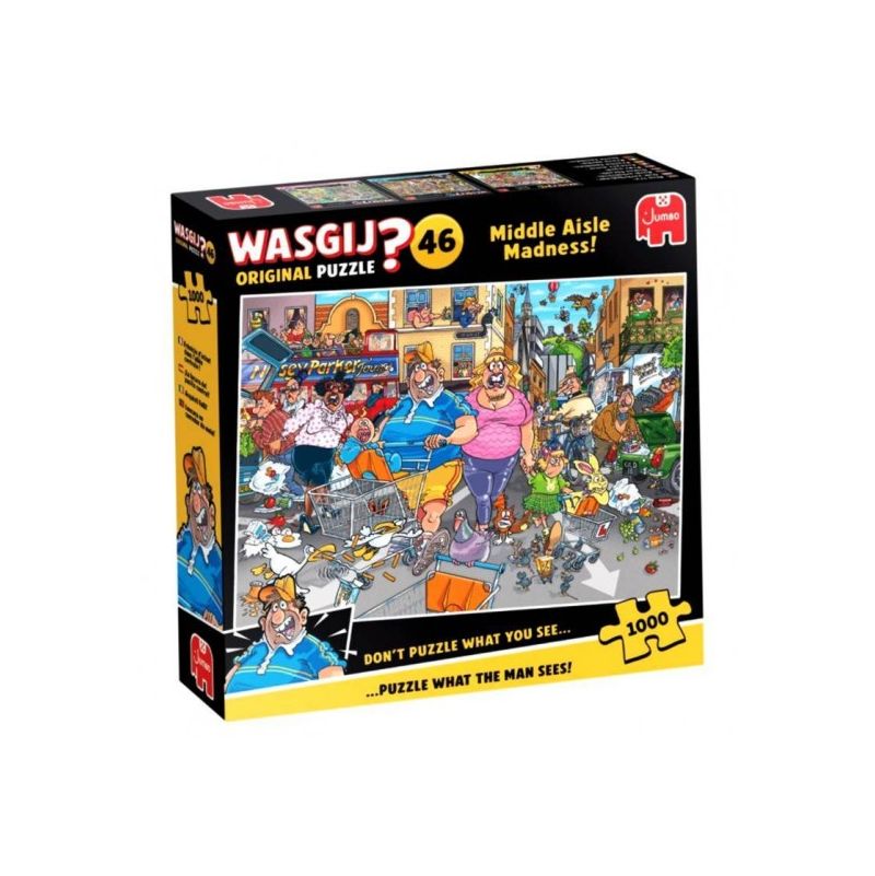 Puzzle 1000P Wasgij Original 46 Frénésie d'achats dans l'allée 