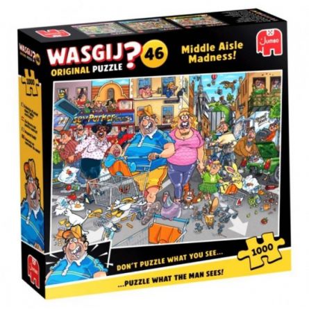Puzzle 1000P Wasgij Original 46 Frénésie d'achats dans l'allée 