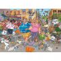 Puzzle 1000P Wasgij Original 46 Frénésie d'achats dans l'allée 
