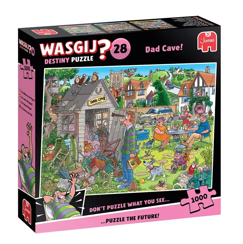 Puzzle 1000p Wasgij Destiny 28 Le débarras de papa  Ikaipaka