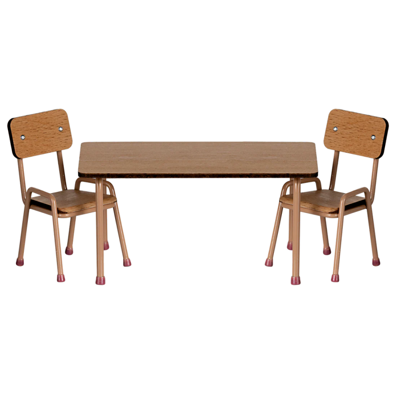 Maïleg Table & Chaises Roses poudrées Maileg Ikaipaka jeux &