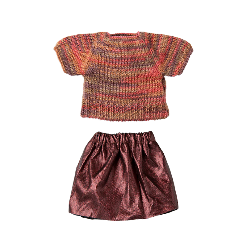 Maïleg Vêtement Blouse trico et Jupe Maman souris Maileg