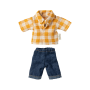 Maïleg Vêtement Chemise jaune et pantalon Papa Souris Maileg