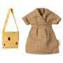 Maïleg vêtement Robe Jaune et Sac Maman Souris Maileg Ikaipaka