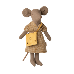 Maïleg vêtement Robe Jaune et Sac Maman Souris Maileg Ikaipaka
