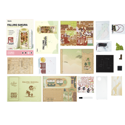Book Nook DIY Falling Sakura ART BIZNIZ Ikaipaka jeux & jouets