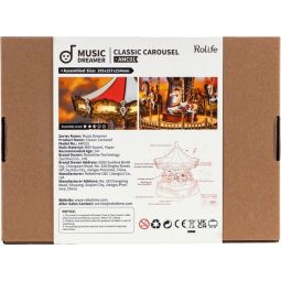 Boite à Musique à assembler DIY Carrousel ART BIZNIZ Ikaipaka