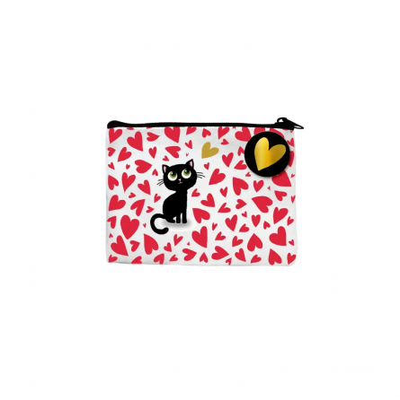 Mini Pochette Chat Coeurs Cartes d'ART Ikaipaka jeux & jouets