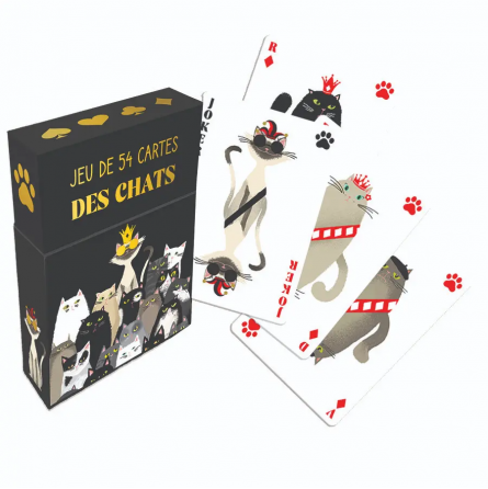 Jeu de 54 Cartes Photos Matous Cartes d'ART Ikaipaka jeux &