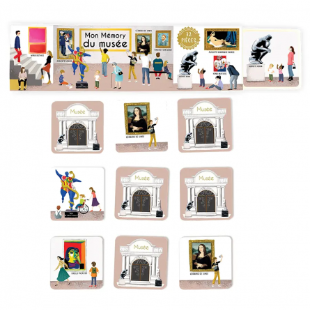 Mémory Musée Cartes d'ART Ikaipaka jeux & jouets Royan