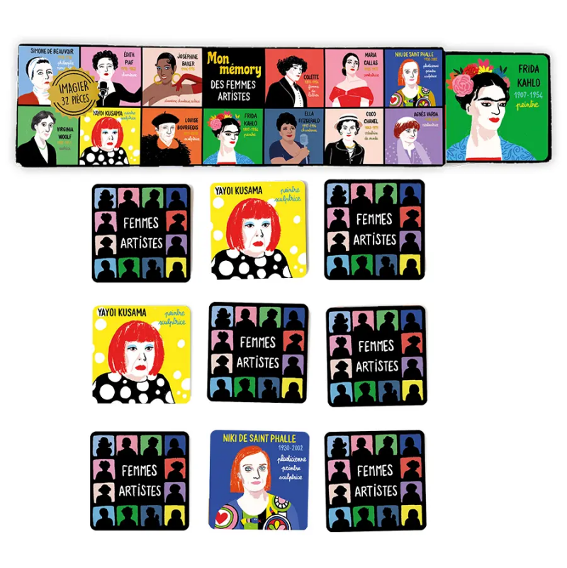 Mémory Femmes Artistes Cartes d'ART Ikaipaka jeux & jouets Royan