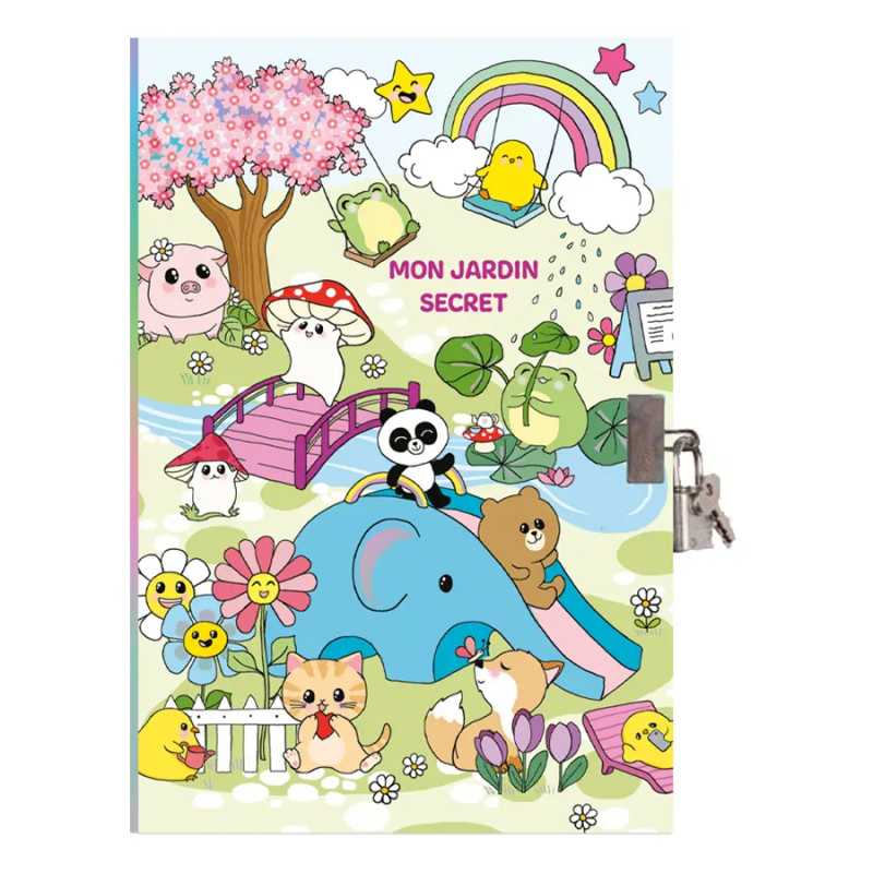 Mon journal Secret Kawaï Cartes d'ART Ikaipaka jeux & jouets