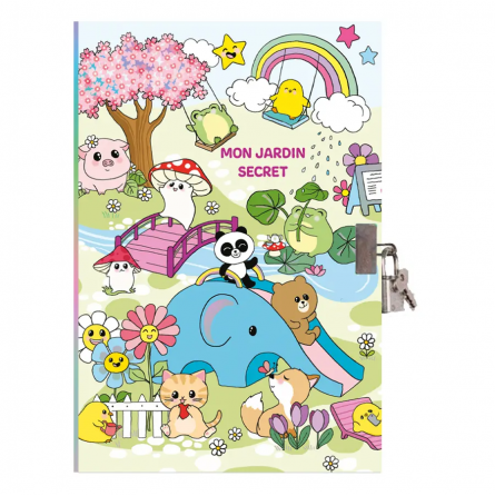 Mon journal Secret Kawaï Cartes d'ART Ikaipaka jeux & jouets