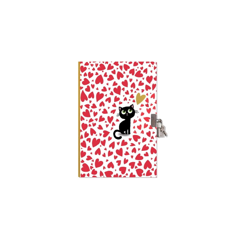 Mon Journal Secret Chat Coeurs Cartes d'ART Ikaipaka jeux &