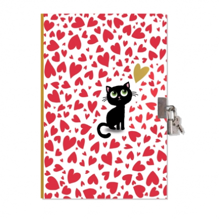 Mon Journal Secret Chat Coeurs Cartes d'ART Ikaipaka jeux &