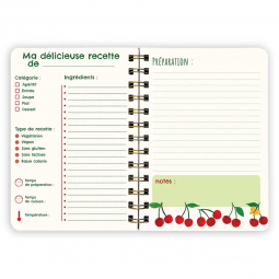 Carnet Thématique Recettes Cerises Cartes d'ART Ikaipaka jeux &