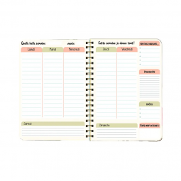 Carnet Thématique Agenda semainier Cartes d'ART Ikaipaka jeux &