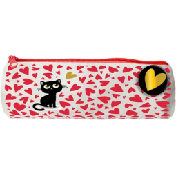 Trousse Ronde Chaton Cœurs Cartes d'ART Ikaipaka jeux & jouets