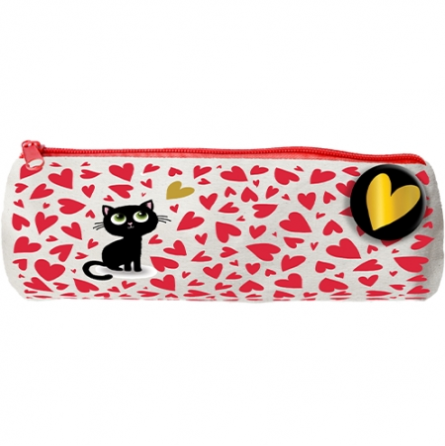 Trousse Ronde Chaton Cœurs Cartes d'ART Ikaipaka jeux & jouets
