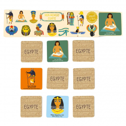 Mémory Egypte Cartes d'ART Ikaipaka jeux & jouets Royan