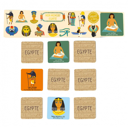 Mémory Egypte Cartes d'ART Ikaipaka jeux & jouets Royan