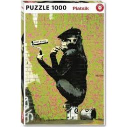 Puzzle 1000p Bansky Roller chimp  Ikaipaka jeux & jouets Royan