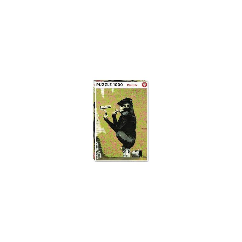 Puzzle 1000p Bansky Roller chimp  Ikaipaka jeux & jouets Royan