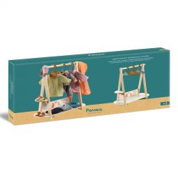 Portant 3 cintres pour tenues Pomea Djeco Ikaipaka jeux &