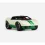 Playforever - Voiture Mini Ken Cline - Blanc/Vert - L.17,40cm -