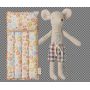 Maïleg Souris Papa avec son matelas gonflable Maileg Ikaipaka