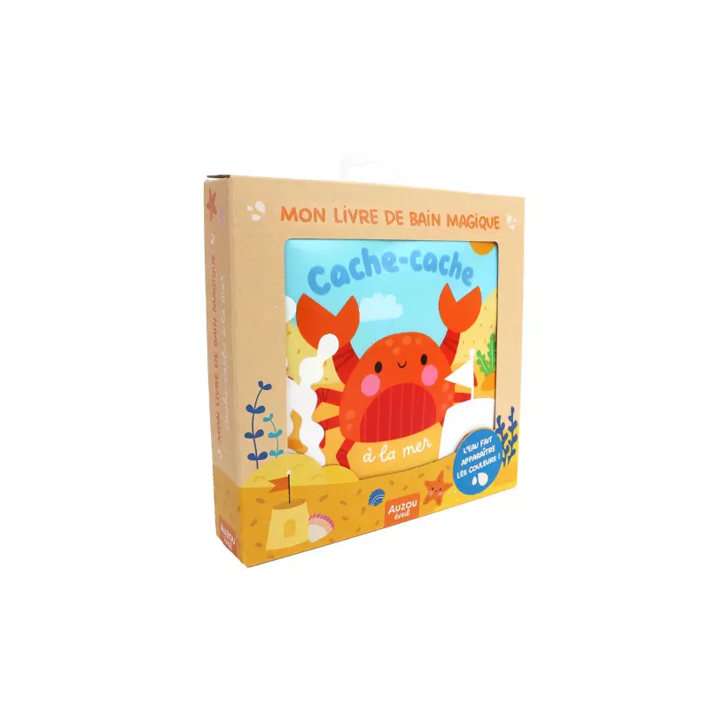 Mon livre de bain magique Cache cache à la Mer AUZOU Ikaipaka