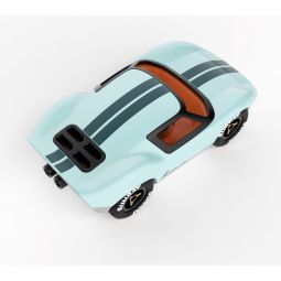 Playforever - Voiture Mini Ken Parton - Bleu/Gris - L.17,40cm