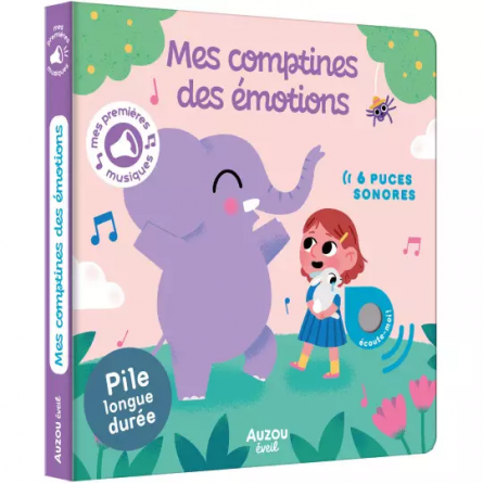 Livre Sonore Mes comptines des Emotions AUZOU Ikaipaka jeux &