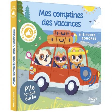 Livre Sonore Mes Comptines des Vacances AUZOU Ikaipaka jeux &