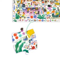 Puzzle 54p La Fête d'Anniversaire Djeco Ikaipaka jeux & jouets